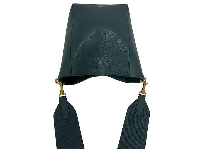Céline Borsa a tracolla in pelle Celine Sangle Bucket Small - vista 3