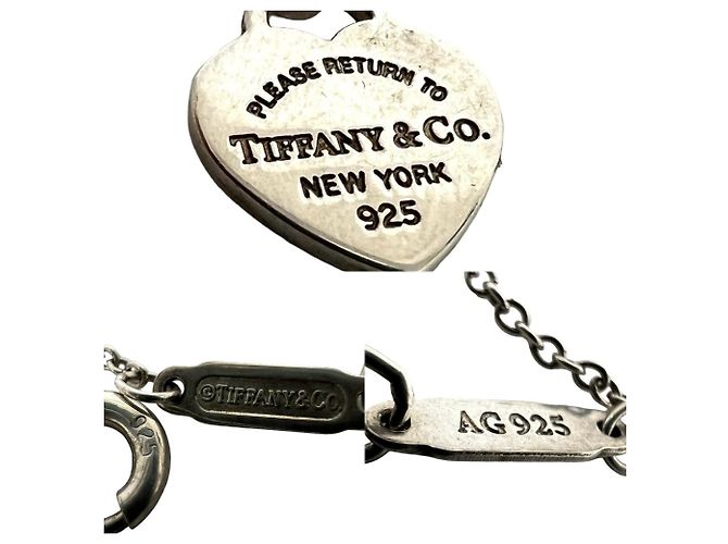 Autre Marque Pendente Tiffany Return to Blue con Doppio Cuore - vista 2