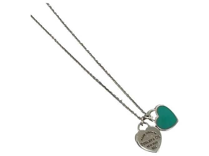 Autre Marque Pendente Tiffany Return to Blue con Doppio Cuore - vista 3
