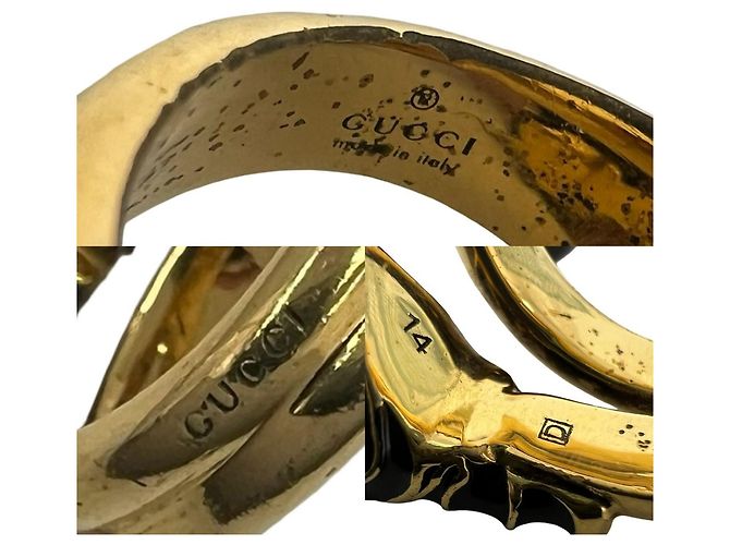 Anello a fascia GUCCI Double Tiger Head - vista 2