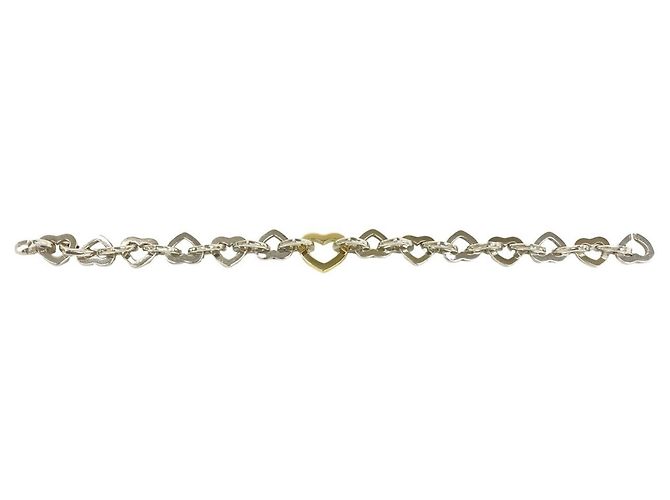 Autre Marque Bracciale Tiffany Vintage Heart Link in Argento 925 - vista 5