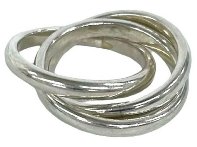 Autre Marque Anello Tiffany Vintage Trinity in Silver - vista 3