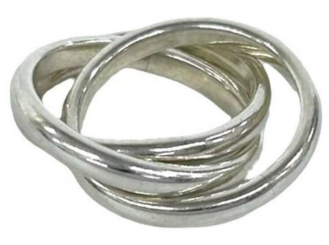 Autre Marque Anello Tiffany Vintage Trinity in Silver - vista 4