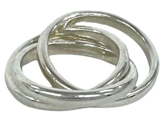 Autre Marque Anello Tiffany Vintage Trinity in Silver - vista 5