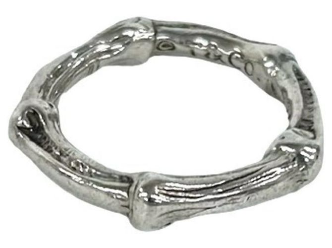 Autre Marque Anello Tiffany Vintage Bamboo Band - vista 3