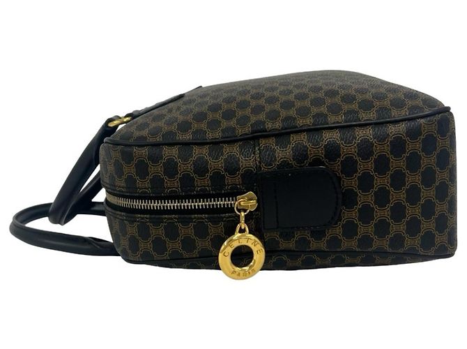 Céline Celine Vintage Macadam Blazon Pattern Lederhandtasche - Ansicht 4
