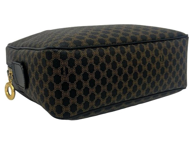 Céline Celine Vintage Macadam Blazon Pattern Lederhandtasche - Ansicht 6