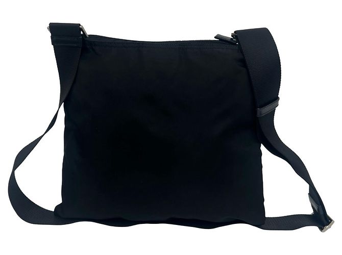 Mini borsa a tracolla in nylon con logo triangolare Prada - vista 2