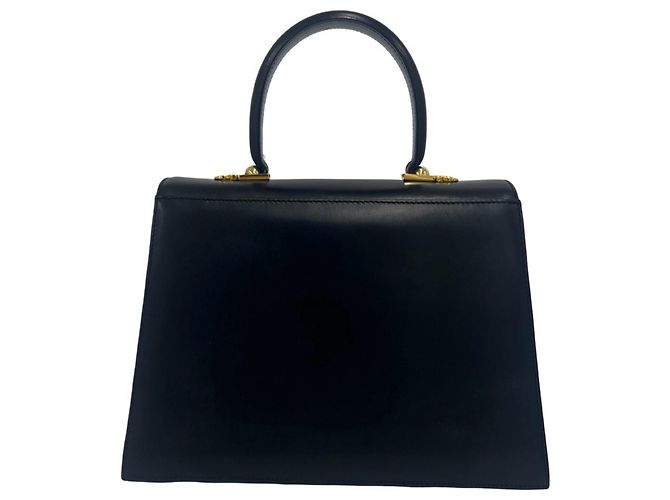 Borsa Salvatore Ferragamo in pelle di vitello nera - vista 2