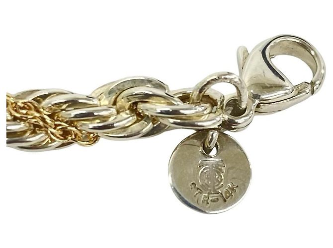 Autre Marque Collana Tiffany Twist Rope in argento e oro - vista 2