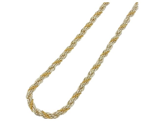 Autre Marque Collana Tiffany Twist Rope in argento e oro - vista 3