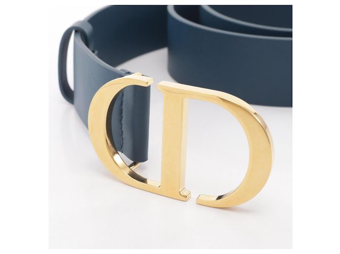 Christian Dior Gürtel aus grünem Leder - Ansicht 2
