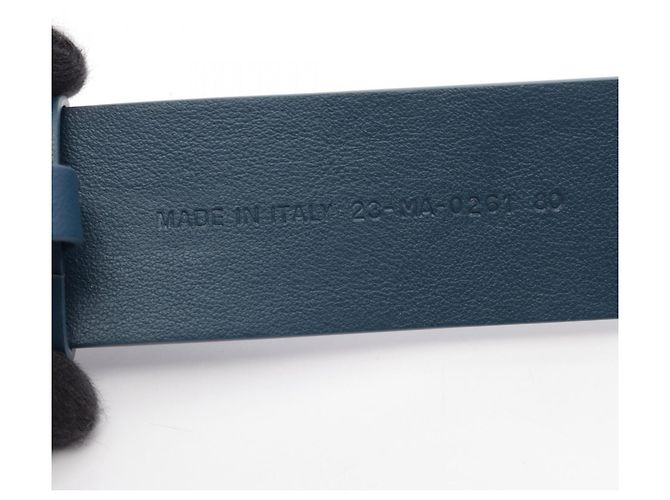 Christian Dior Gürtel aus grünem Leder - Ansicht 5