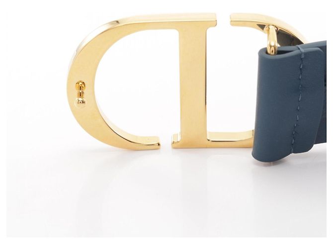 Christian Dior Gürtel aus grünem Leder - Ansicht 6