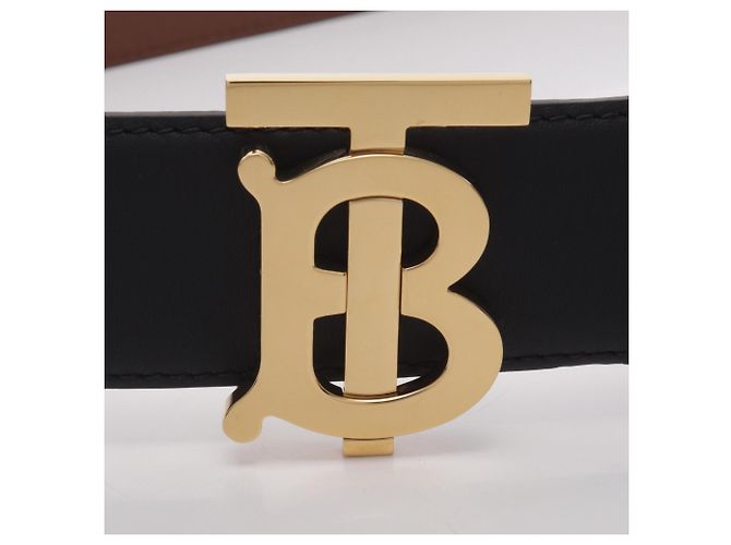 Cinturón reversible de piel Burberry con hebilla logo TB - vista 2