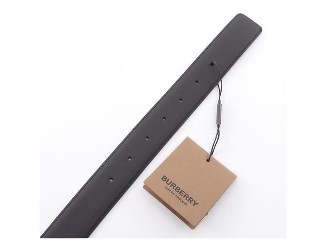Cinturón reversible de piel Burberry con hebilla logo TB - vista 3