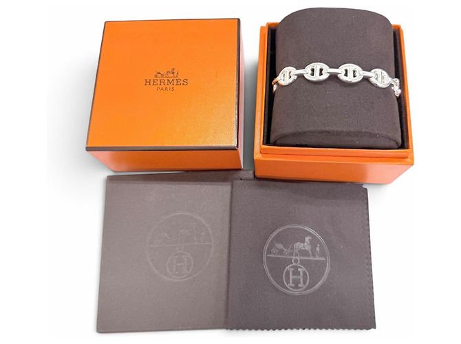Chaîne d'ancre Hermès Bracciale con charm Hermes Chaine d'Ancre Enchainée - vista 2
