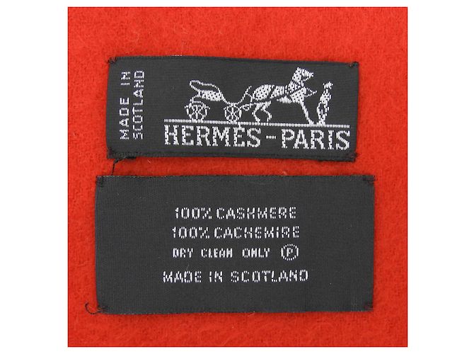 Hermès Hermes Kaschmir-Stola in Rot - Ansicht 4