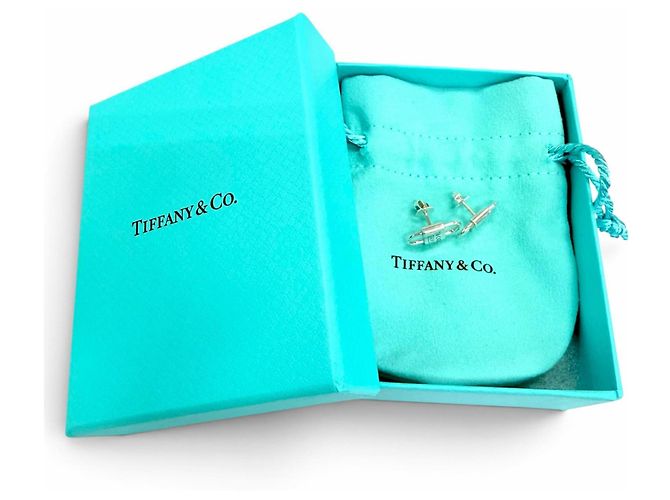 Autre Marque Orecchini Tiffany & Co. 1837 Small Double Lock - vista 2