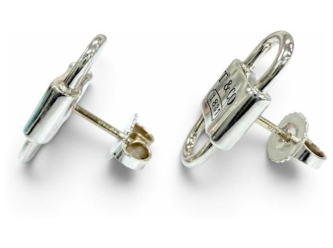 Autre Marque Orecchini Tiffany & Co. 1837 Small Double Lock - vista 3