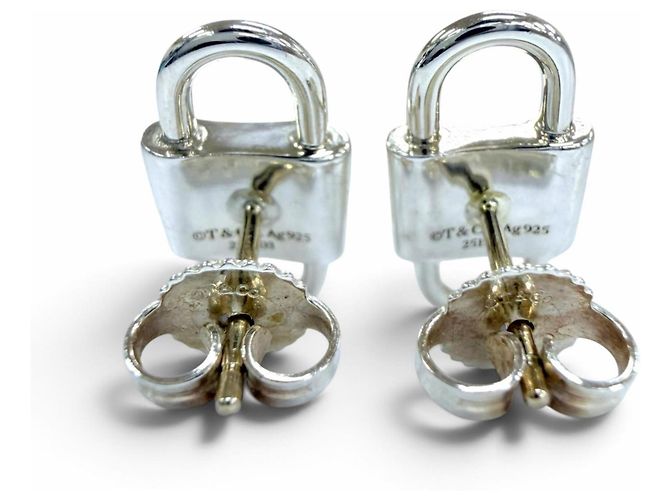 Autre Marque Orecchini Tiffany & Co. 1837 Small Double Lock - vista 4