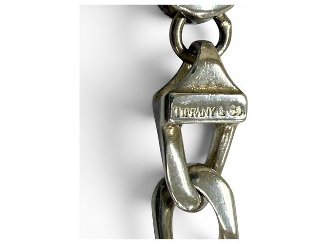 Autre Marque Bracciale con ciondoli Tiffany & Co. in argento e oro giallo - vista 5