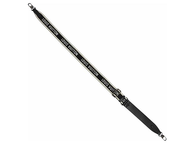 Louis Vuitton Leather Logo Design Shoulder Strap - view 3