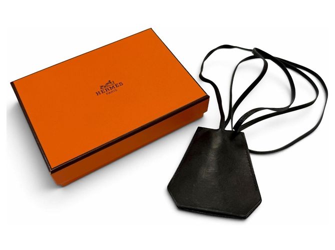 Hermès Collana in pelle HERMES Vintage Large Clochette - vista 2