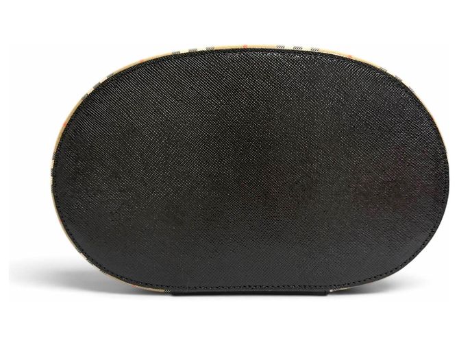 Burberry Vintage Leder-Beautycase mit Nova Check Muster - Ansicht 3