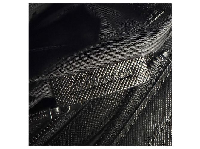 Borsa a tracolla Burberry in tela e pelle - vista 10