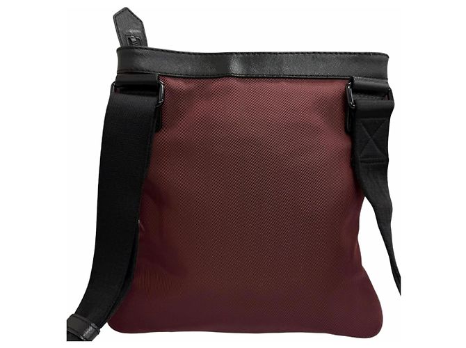 Borsa a tracolla Burberry in tela e pelle - vista 3