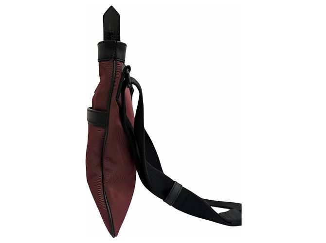Borsa a tracolla Burberry in tela e pelle - vista 4