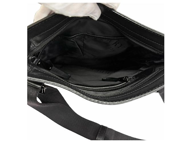 Borsa a tracolla Burberry in tela e pelle - vista 6