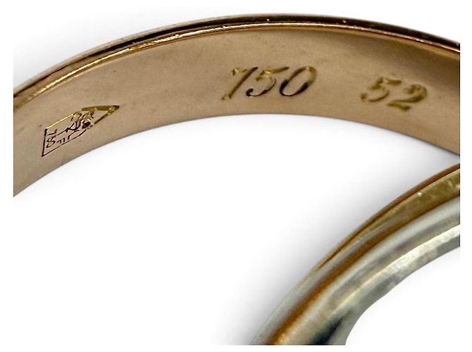 Anello Cartier Trinity in oro tricolore 18K - vista 6