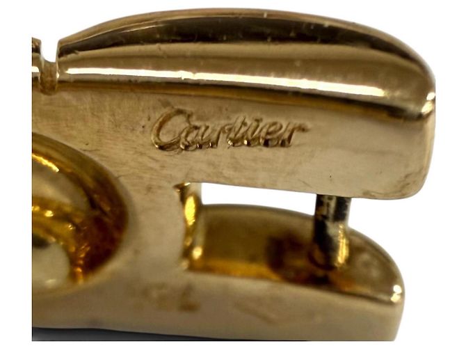 Gemelli Cartier Vintage Panthère in oro giallo - vista 5