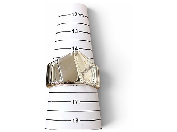 Autre Marque Bracciale Rigido Tiffany Vintage Elsa Peretti 925 Ribbon Bone Cuff - vista 7