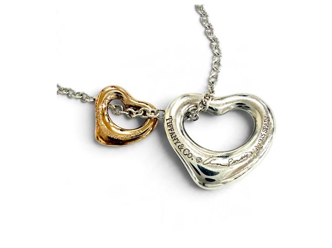 Autre Marque Collana Elsa Peretti Double Open Heart Tiffany & Co. - vista 3