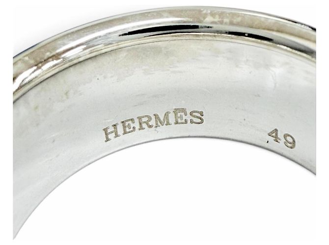 Hermès Anillo HERMES Eclipse Ruban Silver Band - vista 6
