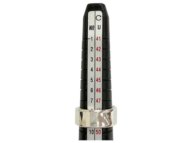 Hermès Anillo HERMES Eclipse Ruban Silver Band - vista 9