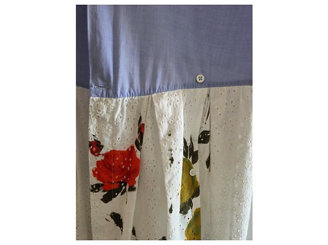 Vestido combinado Sara Roka de algodón - vista 10