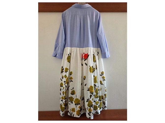 Vestido combinado Sara Roka de algodón - vista 13