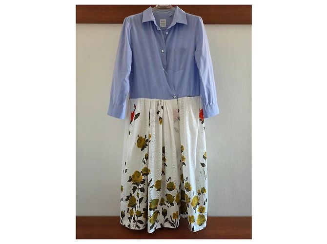 Vestido combinado Sara Roka de algodón - vista 2