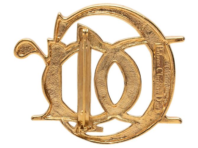 Broche Dior Gold Logo Placcato Oro - vista 2