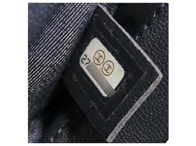 Borsa Camera Chanel CC Mania in pelle di agnello nera - vista 7