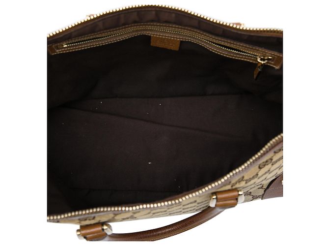 Borsa a mano Gucci Beige GG Canvas Dome Nailhead - vista 4