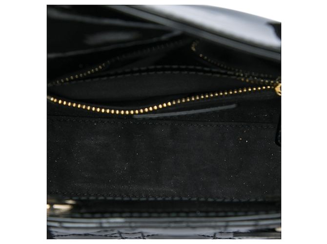 Dior Black Mini Patent Cannage Lady Dior - vista 4