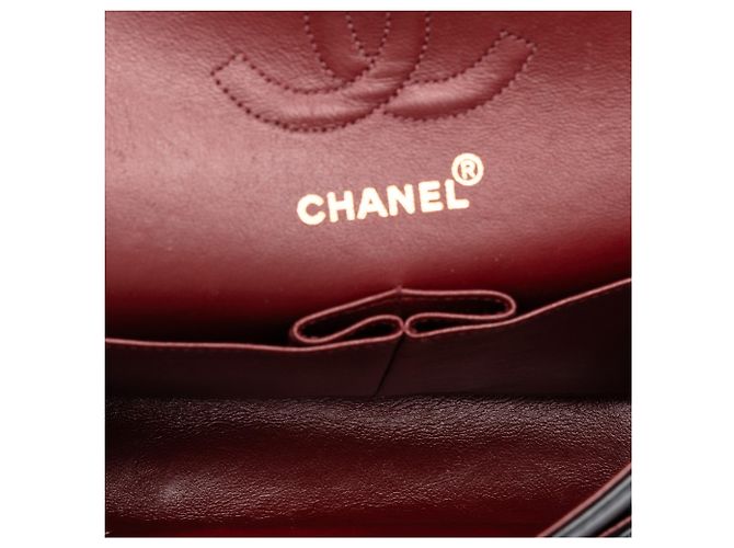 Chanel Black Small Classic Lambskin Double Flap - vista 4