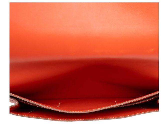Hermès Orange Togo Dogon Duo Wallet GM - vista 4