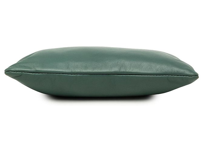 Pouch da polso in pelle verde con logo LOEWE Materiale - vista 3