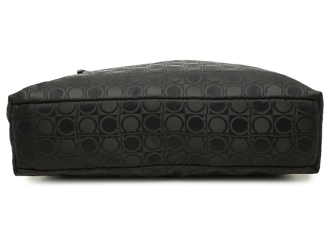 Salvatore Ferragamo Borsa tote Ferragamo in nylon nero Gancini - vista 3